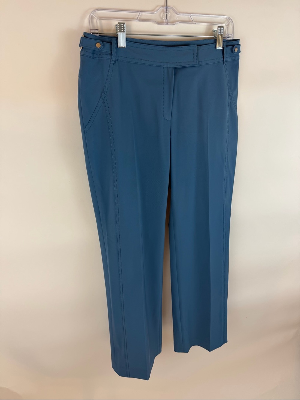 She’s Miss Blue Tailored Straight Leg Trousers Pants Size 66 - Picture 3 of 8